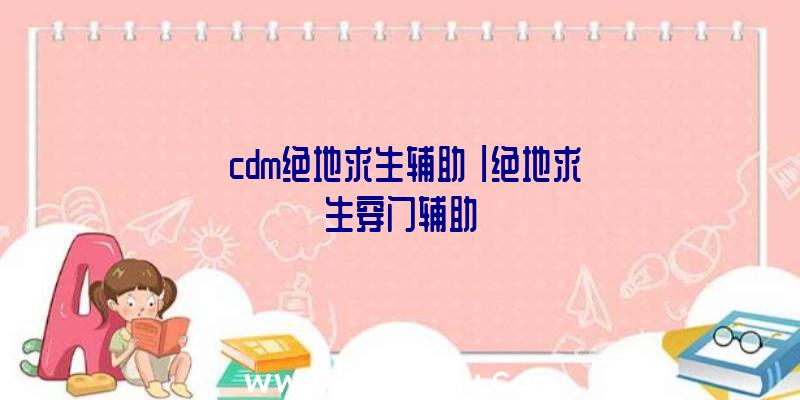 「cdm绝地求生辅助」|绝地求生穿门辅助